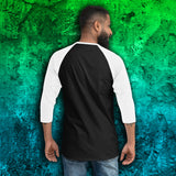 MADAME WONG'S Distressed 3/4-Sleeve Raglan