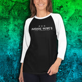 MADAME WONG'S Distressed 3/4-Sleeve Raglan