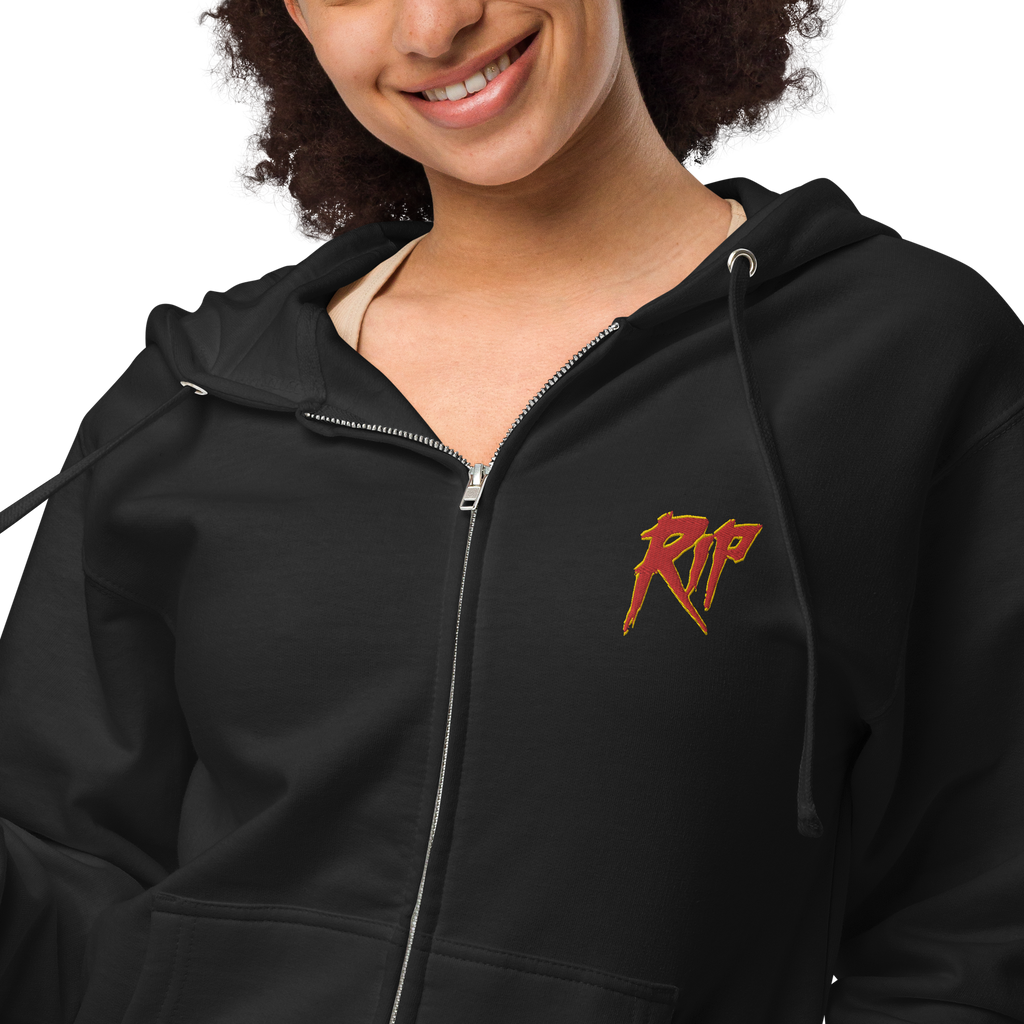 Embroidered fleece hoodie 2025