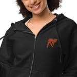 RIP Embroidered Zip-Up Fleece Hoodie